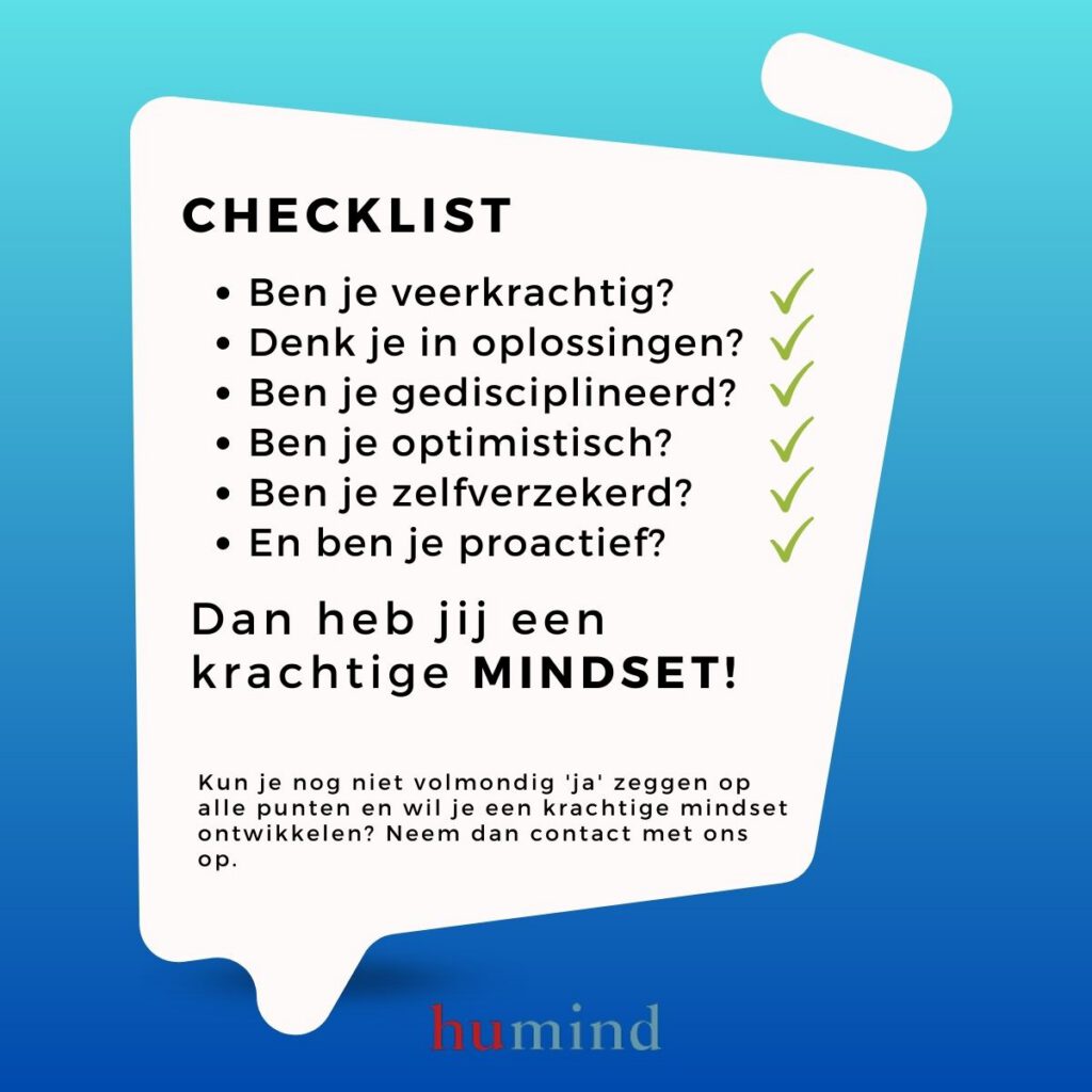Checklist voor een krachtige mindset